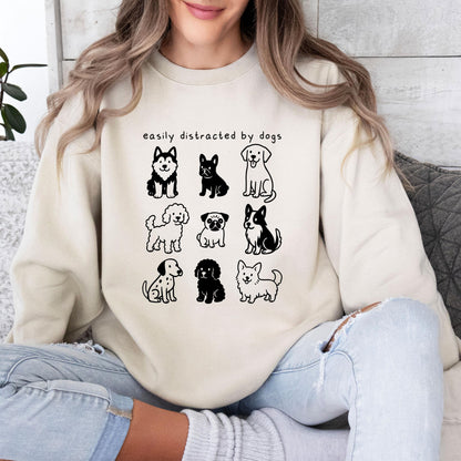 Easily Distracted By Dogs Sweater V12