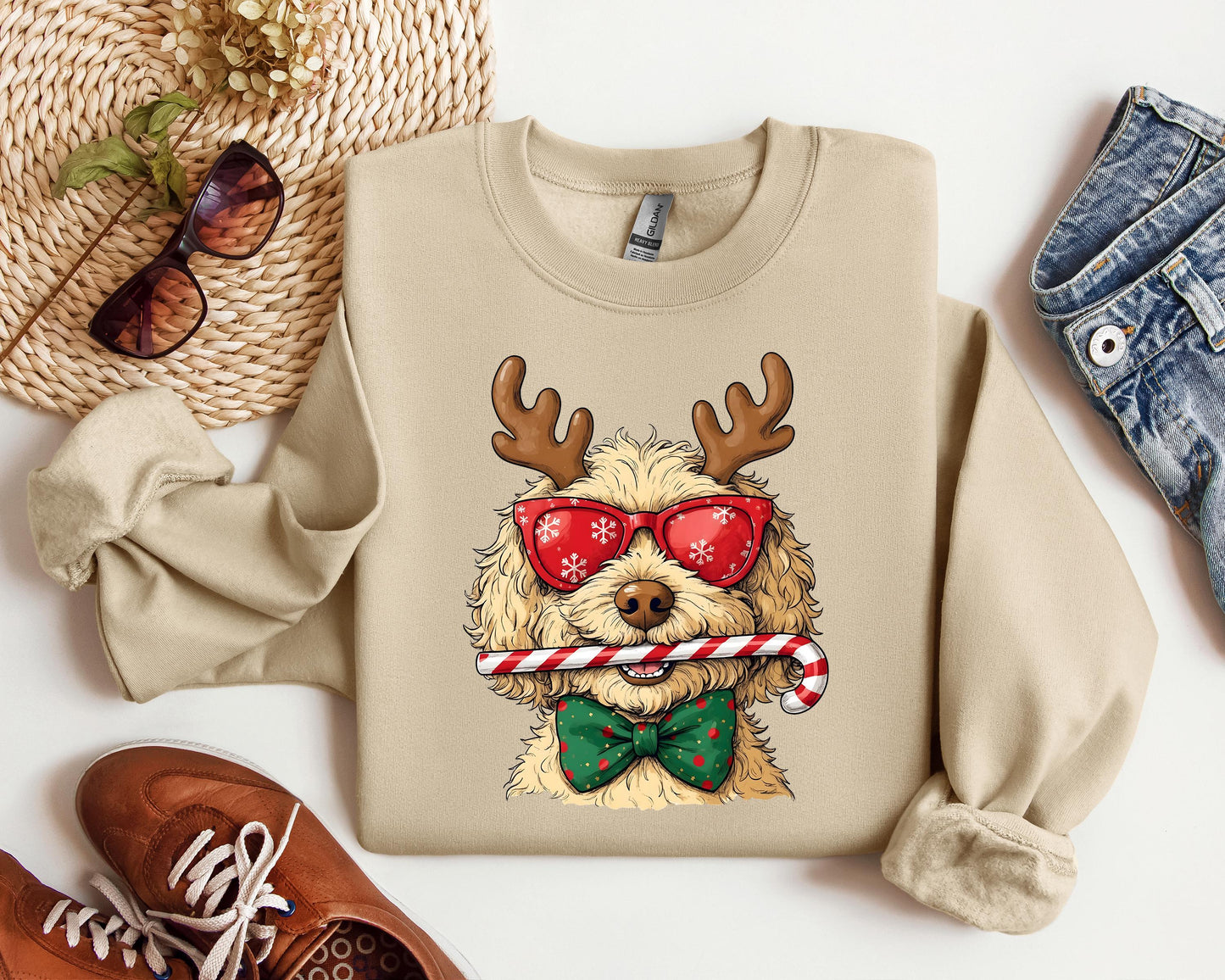 Christmas Goldendoodle Sweatshirt