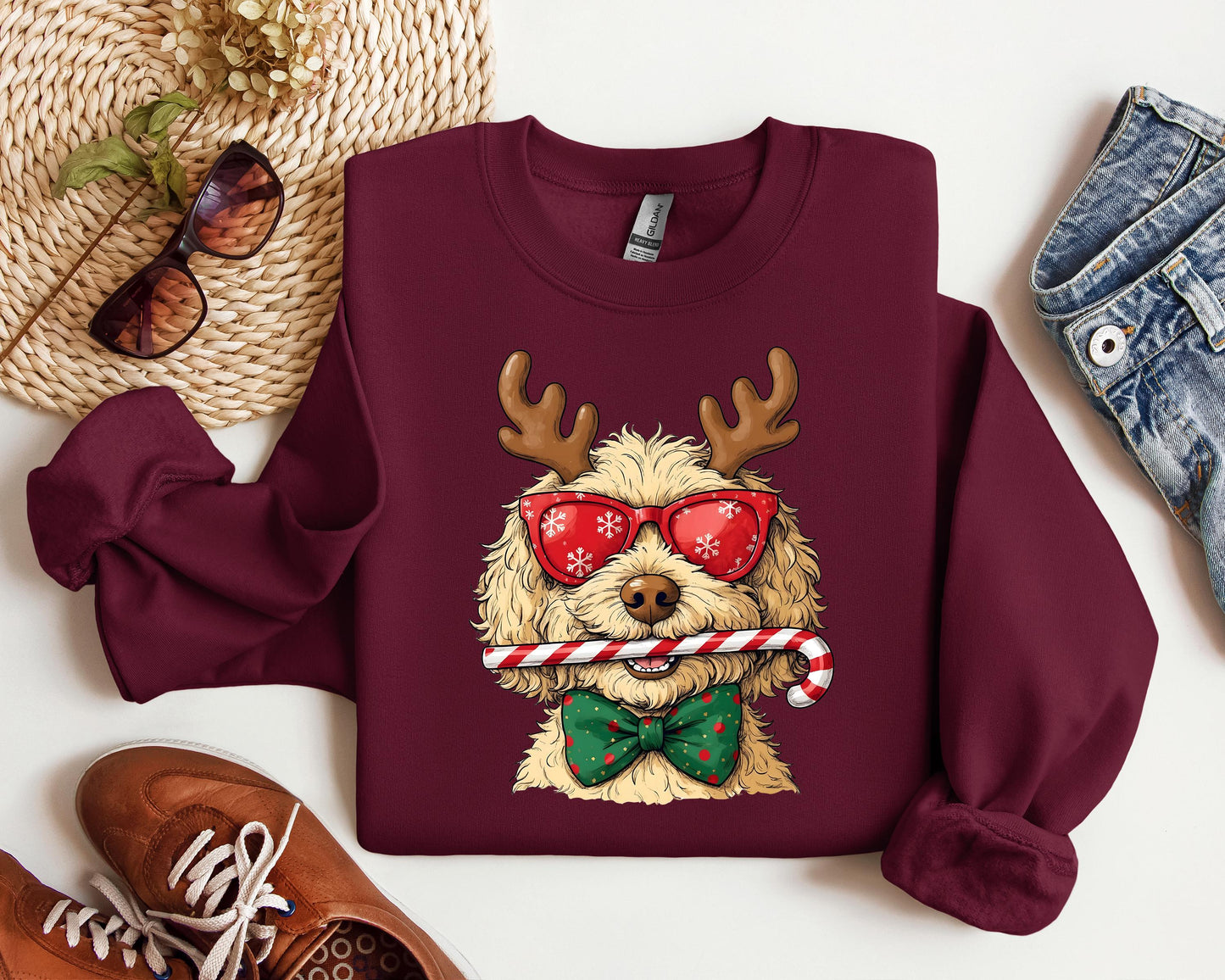 Christmas Goldendoodle Sweatshirt