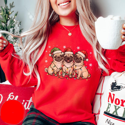 Pug Santa Dogs Sweater