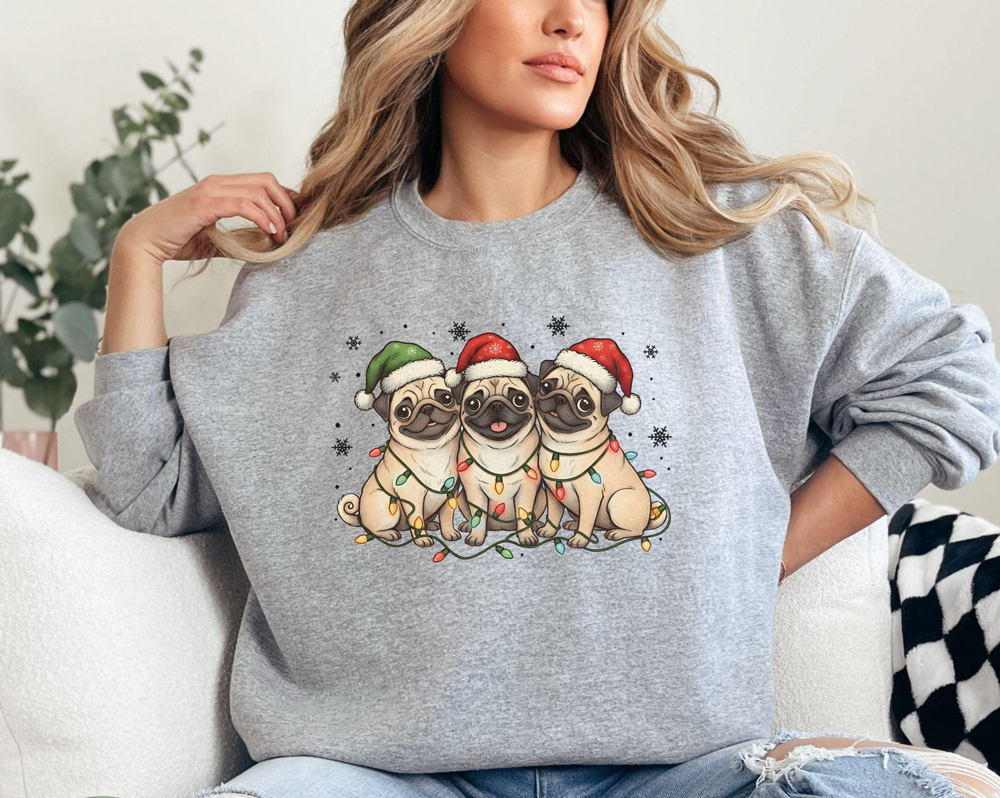 Pug Santa Dogs Sweater