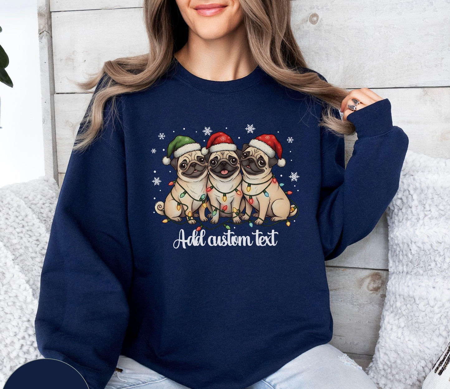 Pug Santa Dogs Sweater