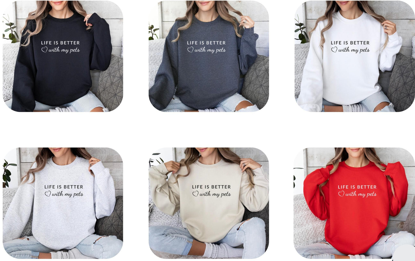 With My Pets Sweatshirt