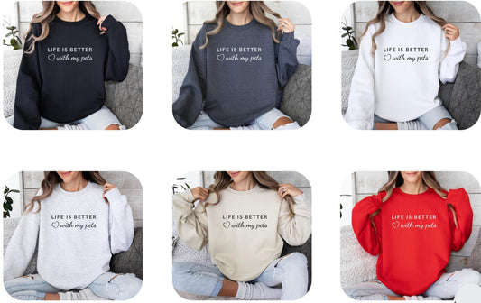 With My Pets Sweatshirt