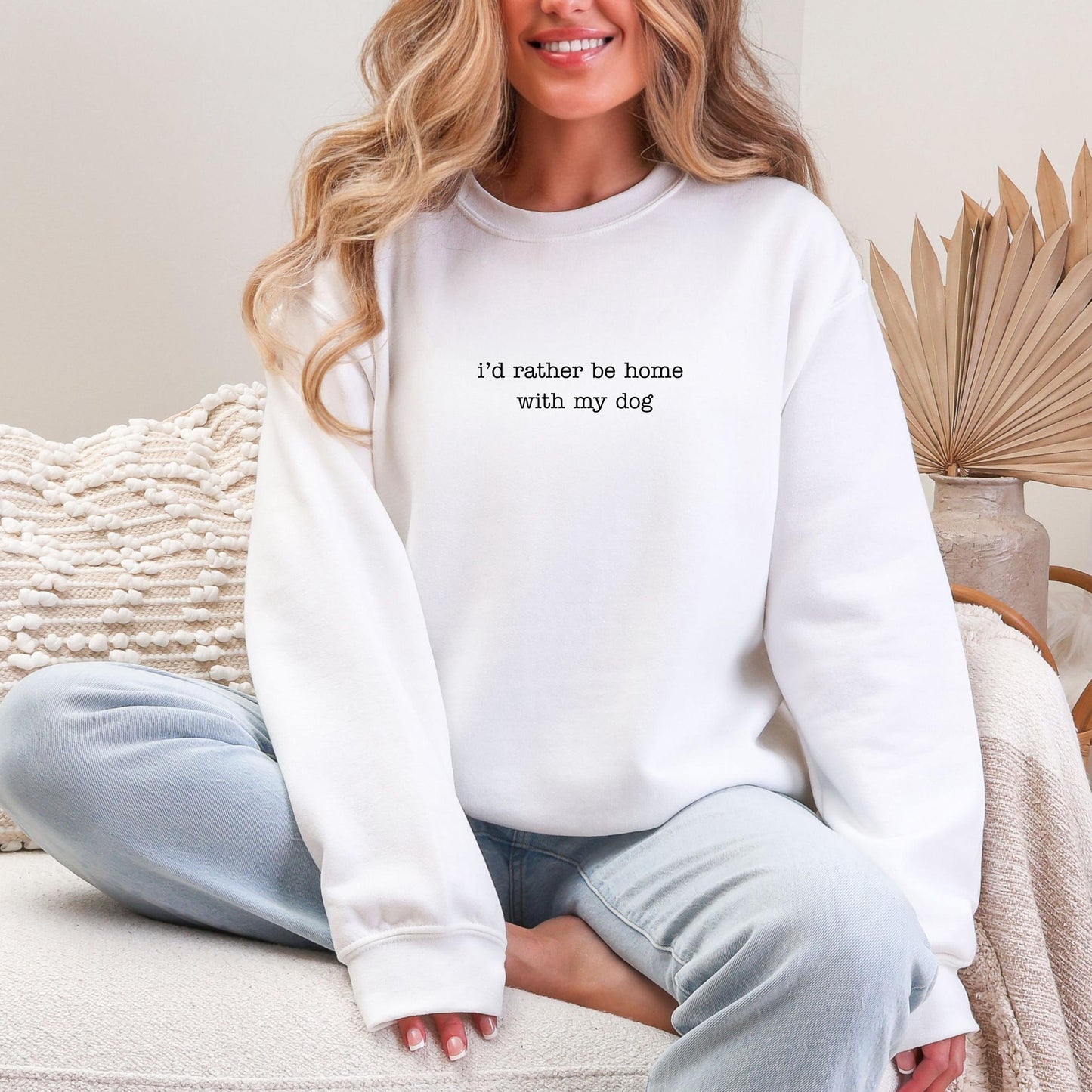 I'd Rather Be Home Sweater New