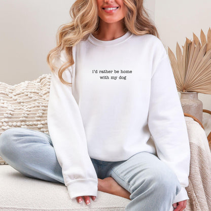 I'd Rather Be Home Sweater New