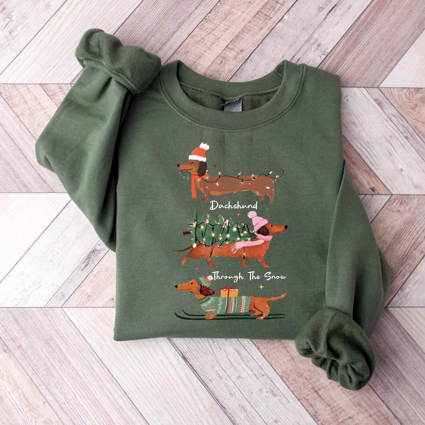Dachshund Christmas Sweatshirt V