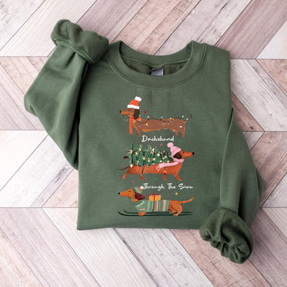 Dachshund Christmas Sweatshirt V