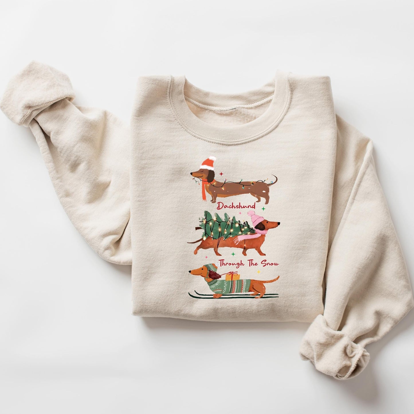 Dachshund Christmas Sweatshirt V
