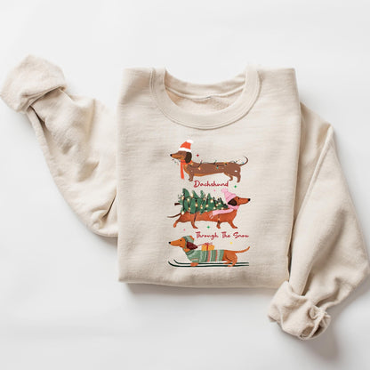 Dachshund Christmas Sweatshirt V