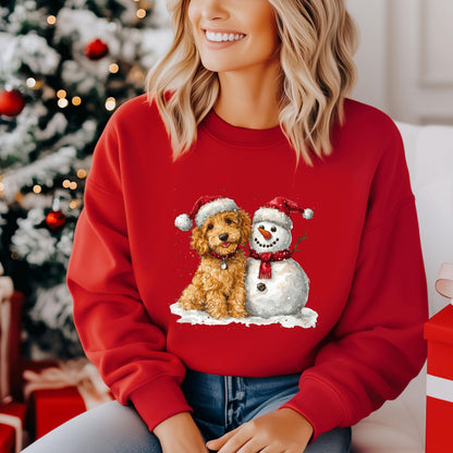 Dog And Snowman Sweatshirt