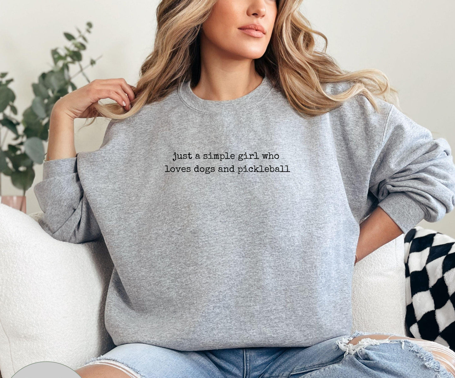 Funny Dog And Pickleball Sweater