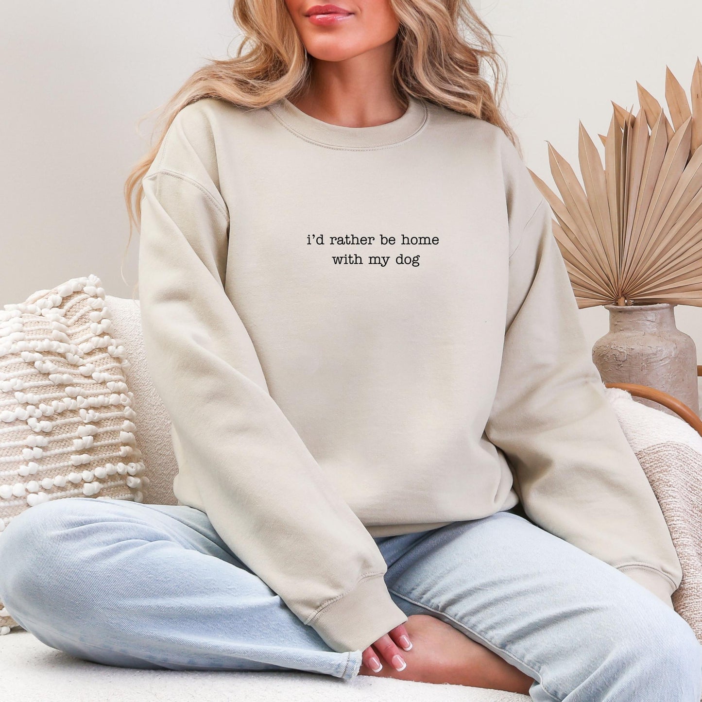 I'd Rather Be Home Sweater New