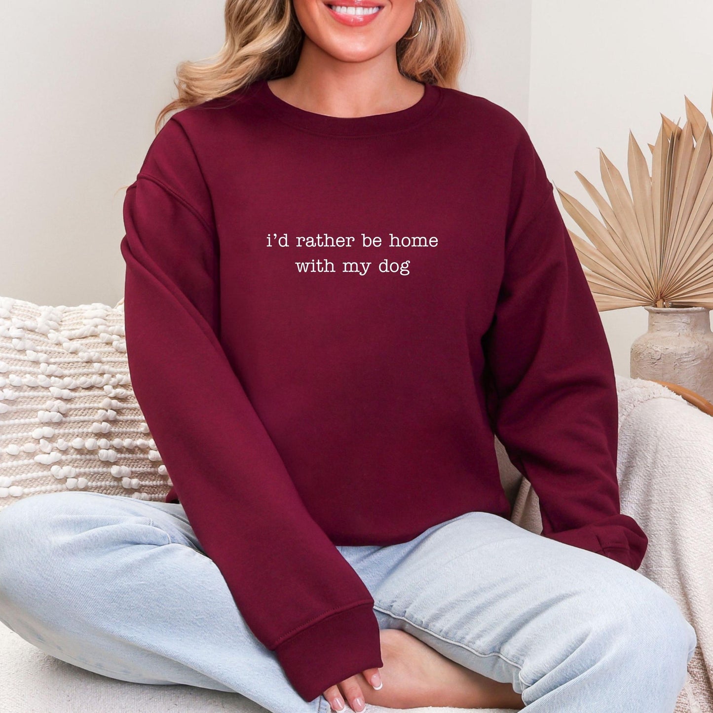 I'd Rather Be Home Sweater New