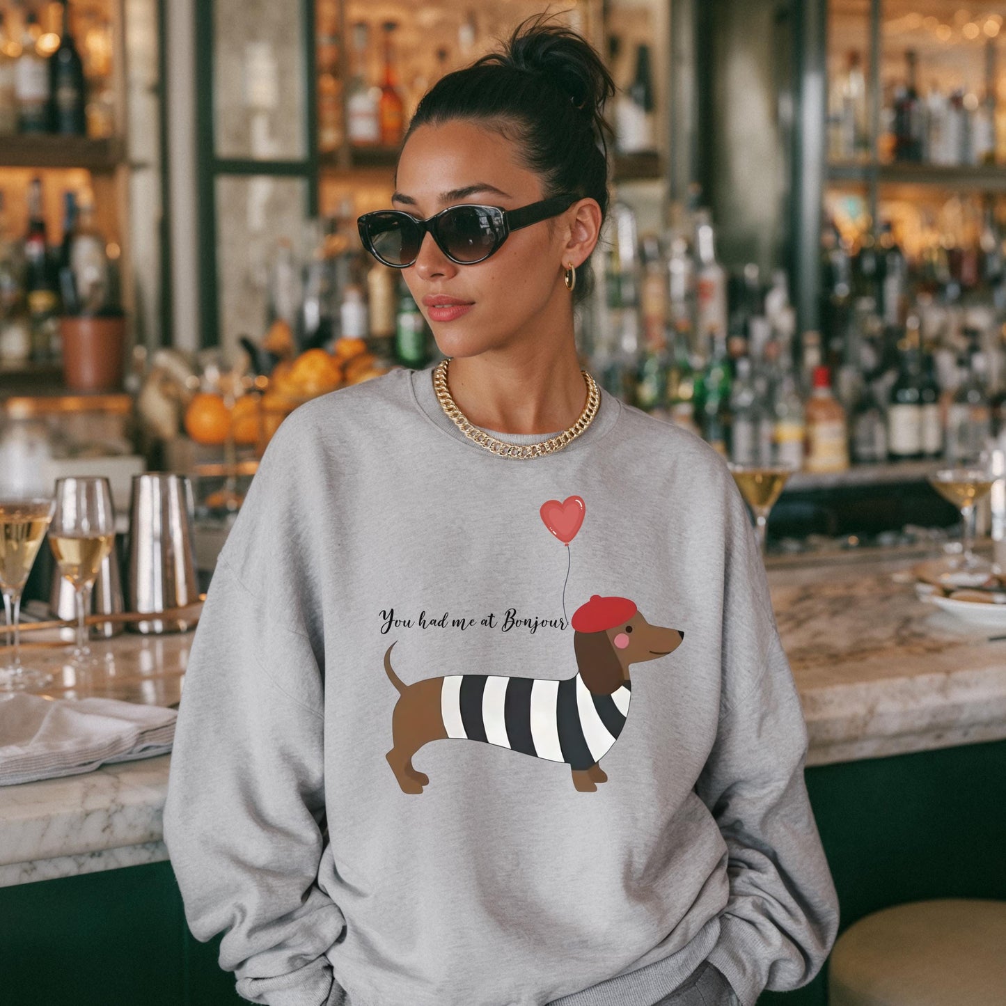 You Had Me at Bonjour Sweatshirt