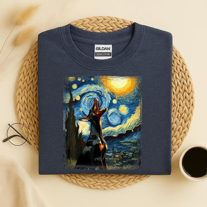 Starry Night Dog T‑Shirt