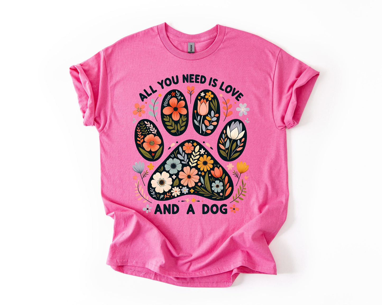Floral Dog Paw Sweater