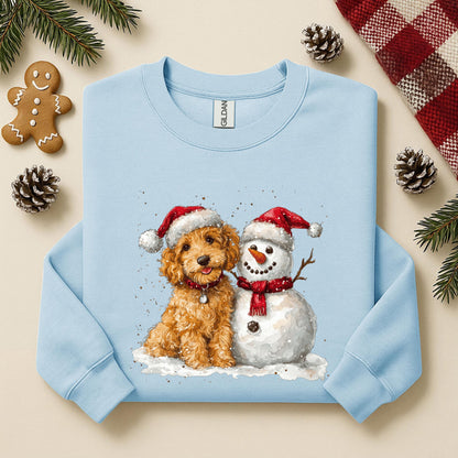 Dog And Snowman Sweatshirt