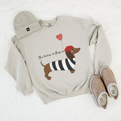 You Had Me at Bonjour Sweatshirt