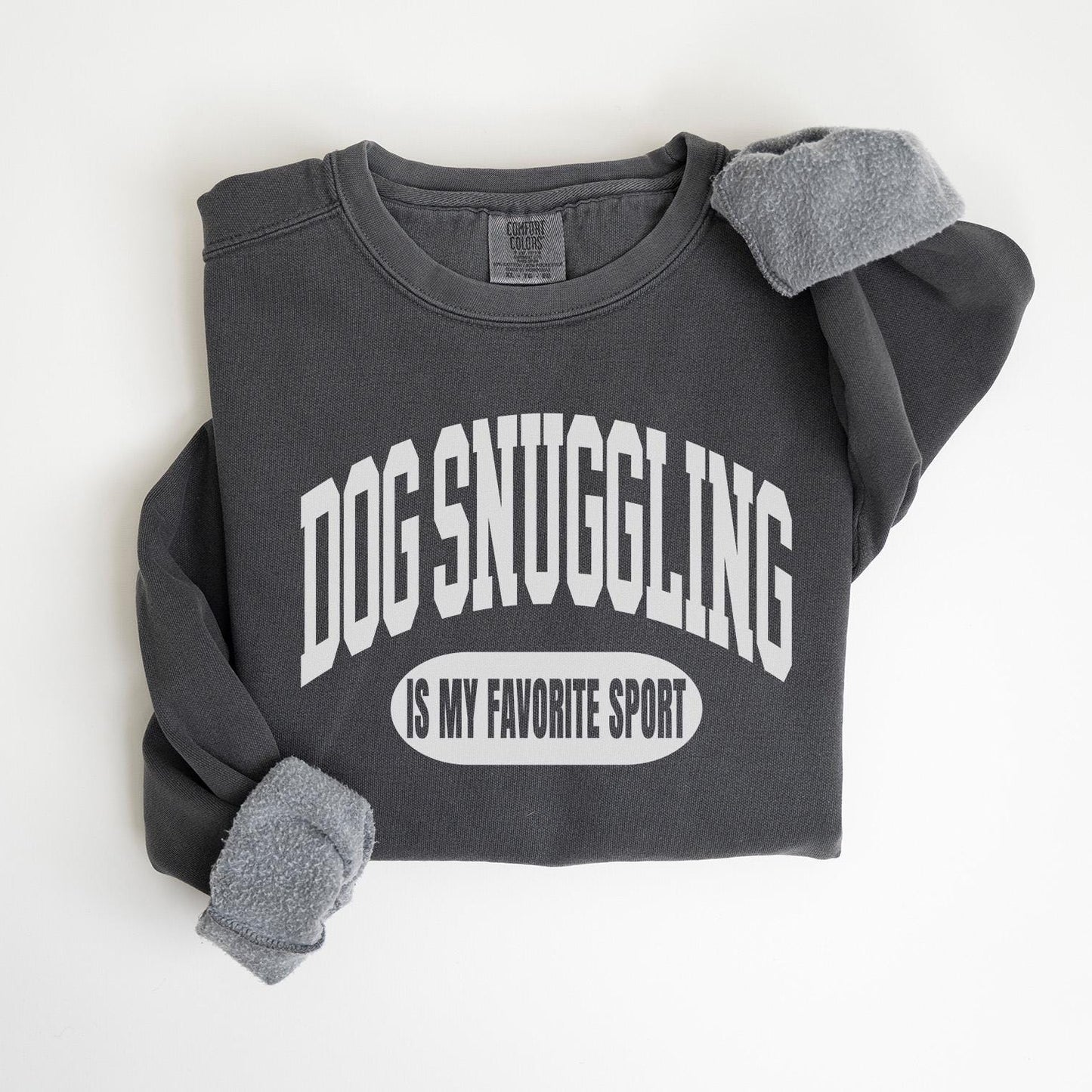 Dog Snuggling Sweatshirt