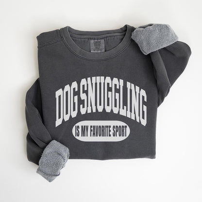 Dog Snuggling Sweatshirt