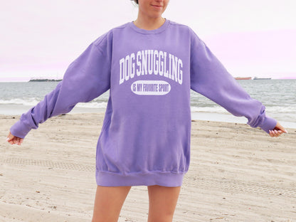 Dog Snuggling Sweatshirt