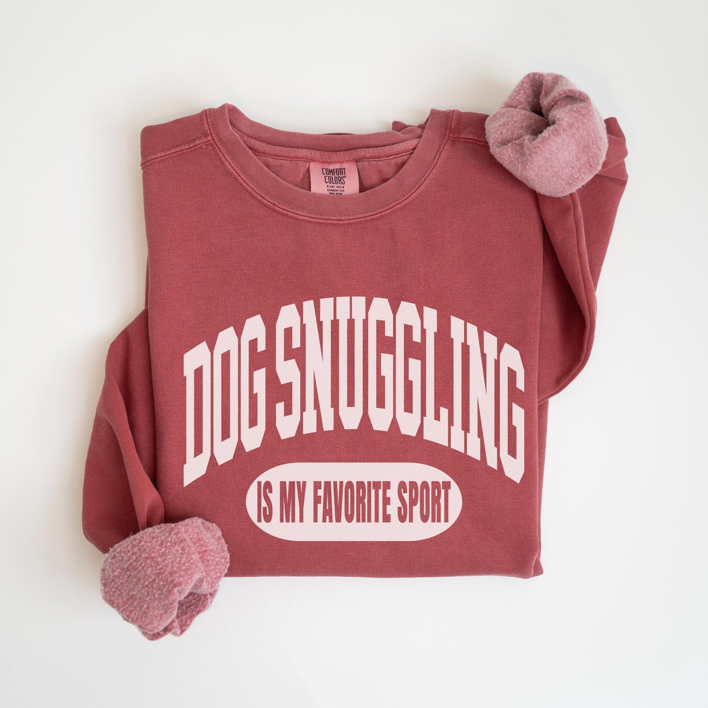 Dog Snuggling Sweatshirt
