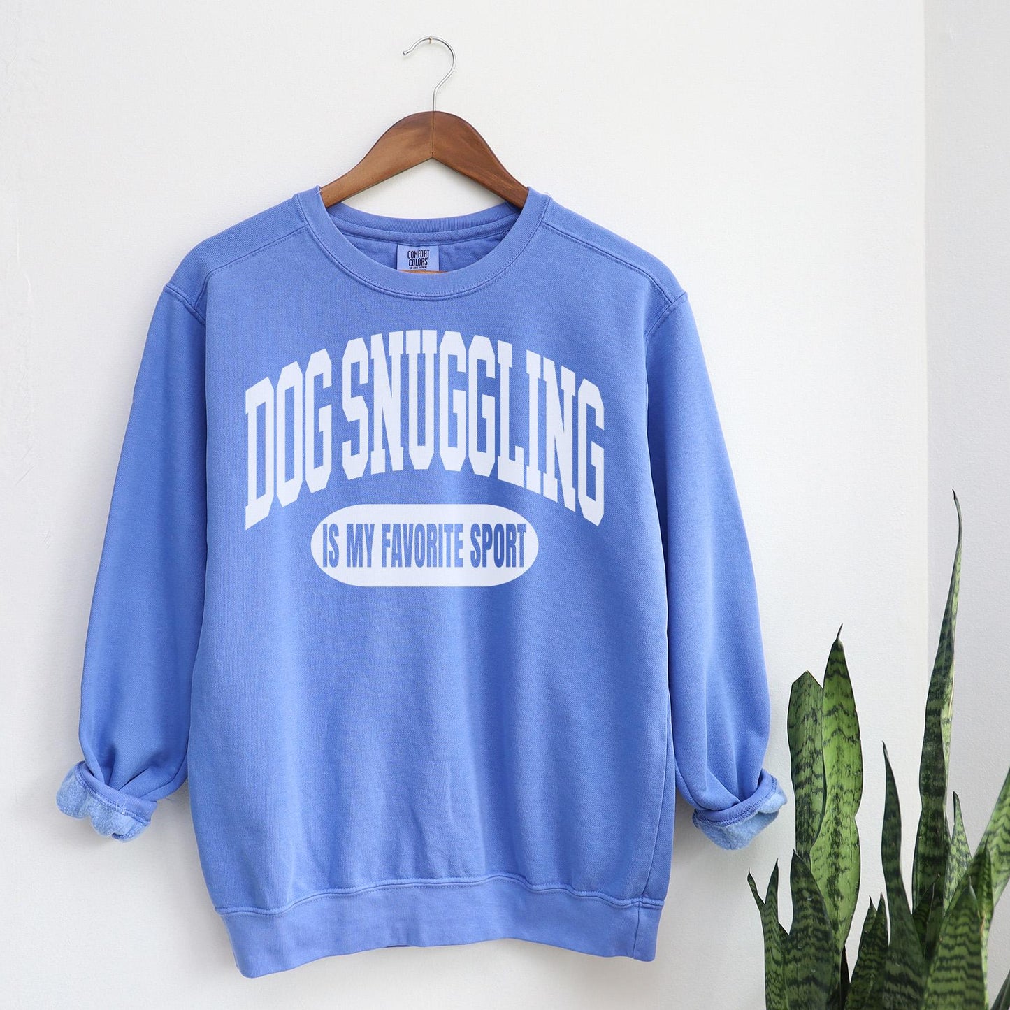 Dog Snuggling Sweatshirt