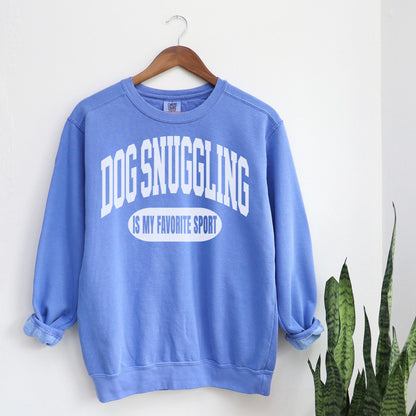 Dog Snuggling Sweatshirt