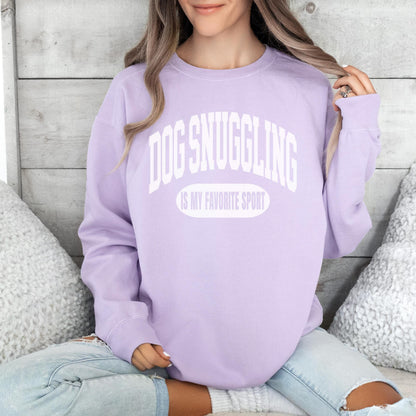 Dog Snuggling Sweatshirt