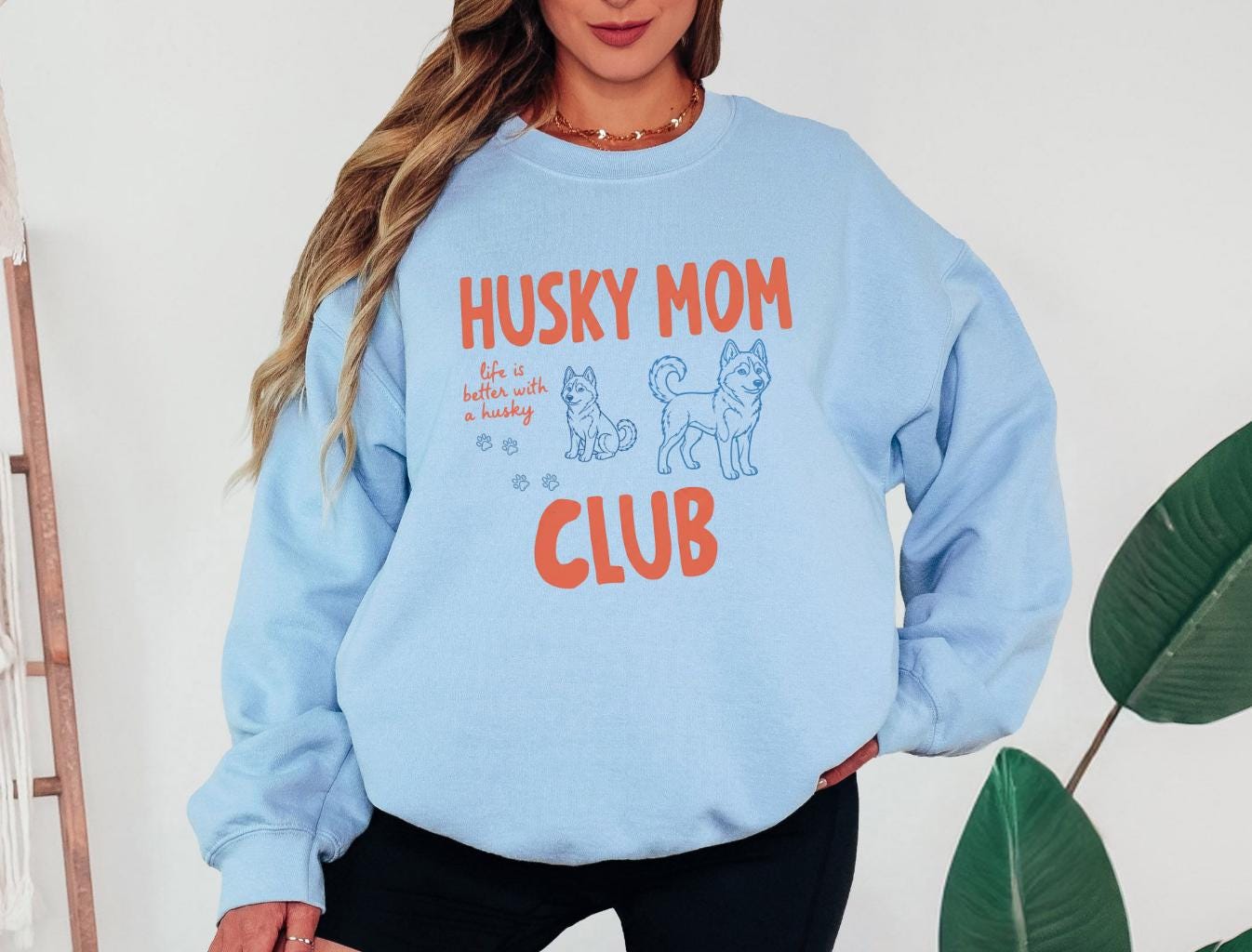 Husky Dog Mom Club Crewneck