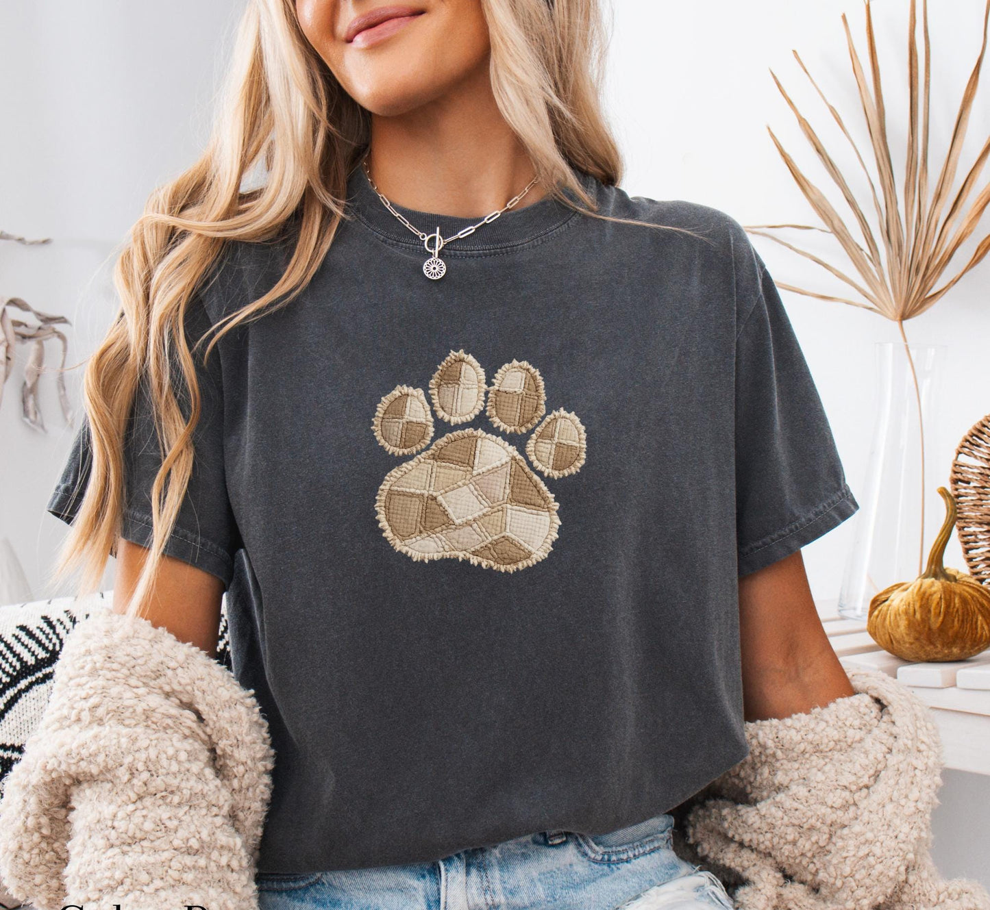 Patchwork Paw Print Tee
