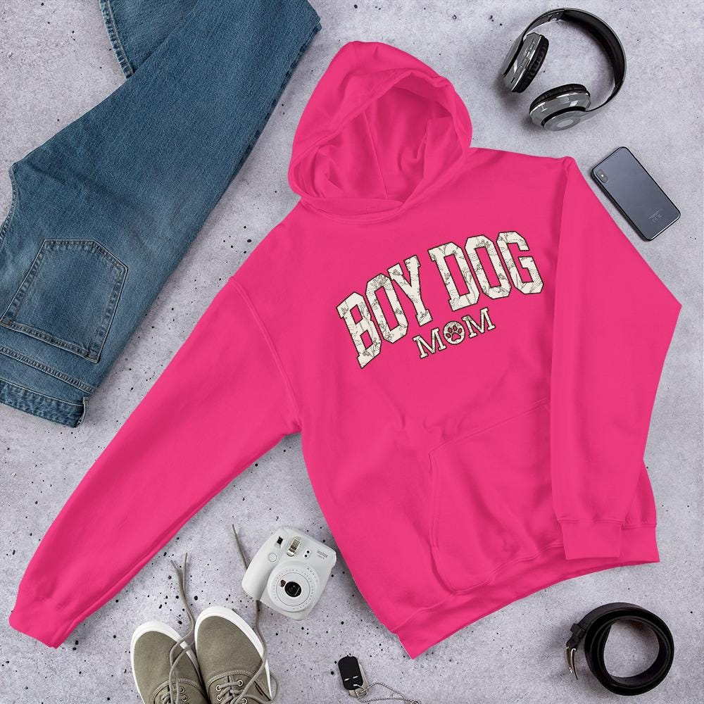 Boy Dog Mom Hoodie