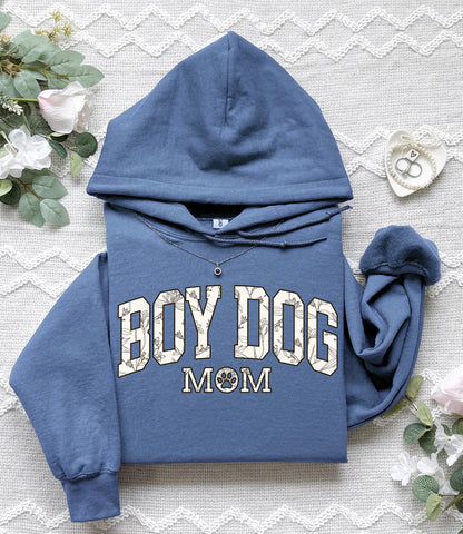 Boy Dog Mom Hoodie