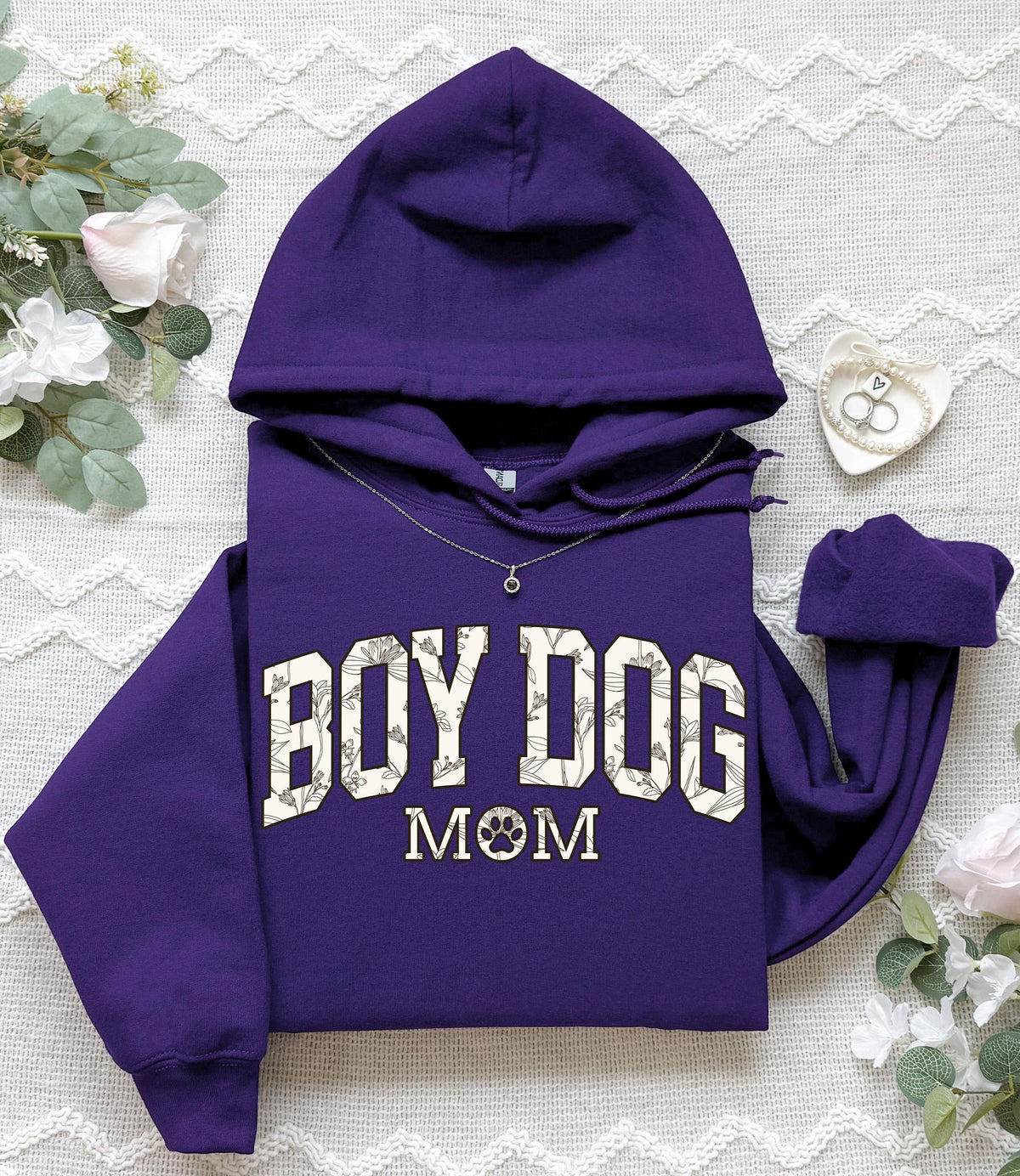 Boy Dog Mom Hoodie