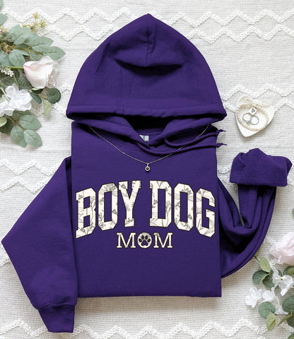 Boy Dog Mom Hoodie