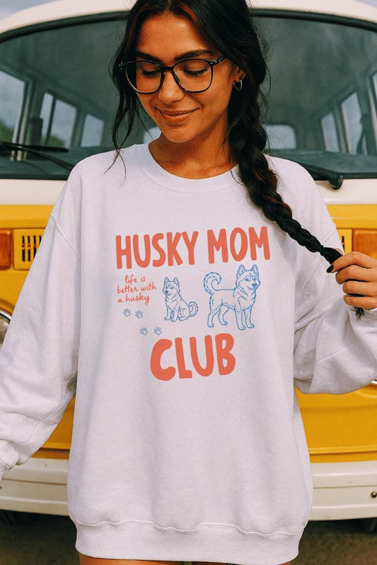 Husky Dog Mom Club Crewneck
