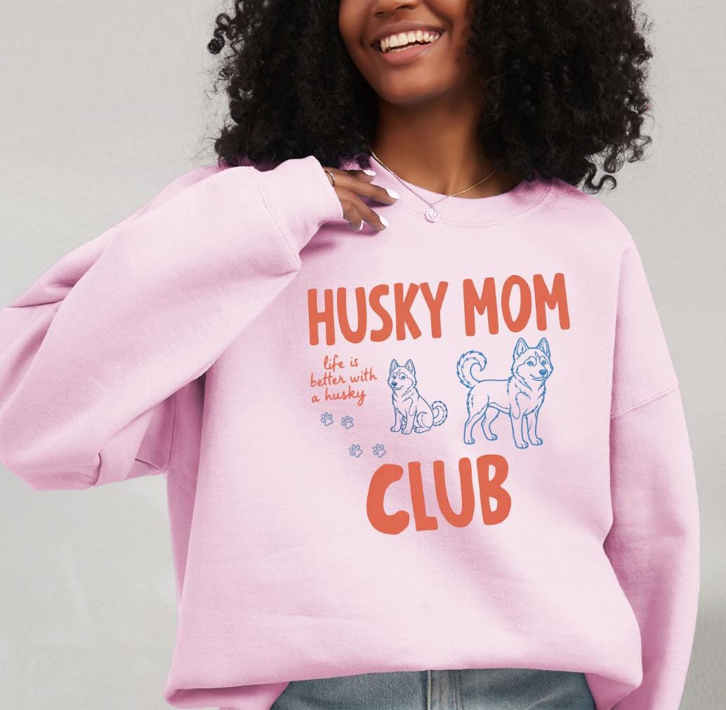 Husky Dog Mom Club Crewneck