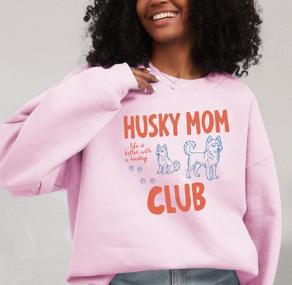 Husky Dog Mom Club Crewneck