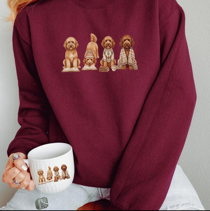 Goldendoodle Book Lover Sweatshirt