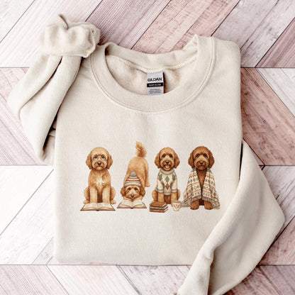 Goldendoodle Book Lover Sweatshirt