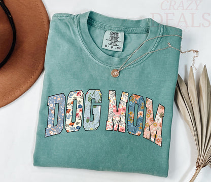 Floral Dog Lover T-Shirt