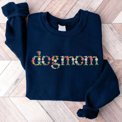 Floral Dog Mom Sweater