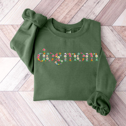 Floral Dog Mom Sweater