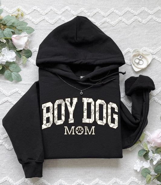 Boy Dog Mom Hoodie