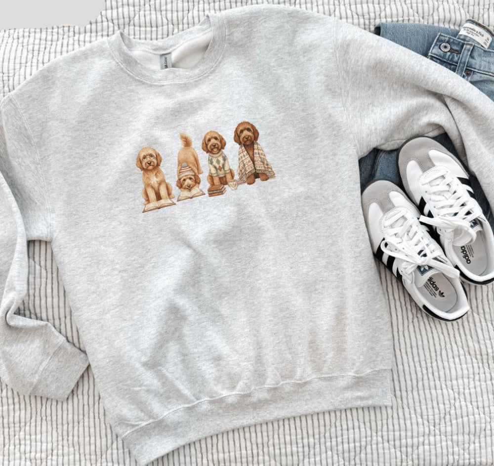 Goldendoodle Book Lover Sweatshirt