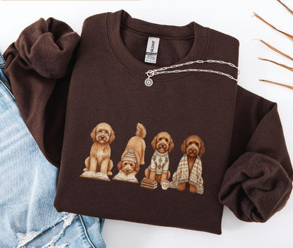 Goldendoodle Book Lover Sweatshirt