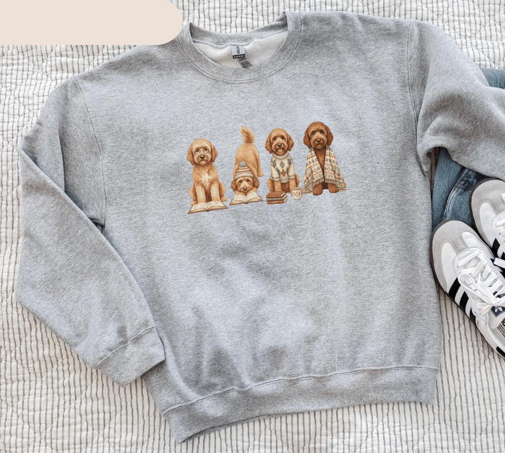 Goldendoodle Book Lover Sweatshirt