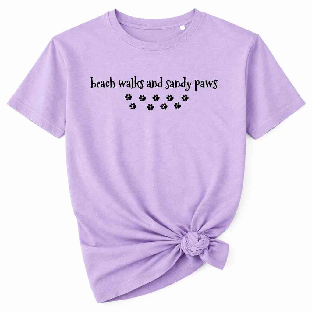 Beach Walks and Sandy Paws Tee