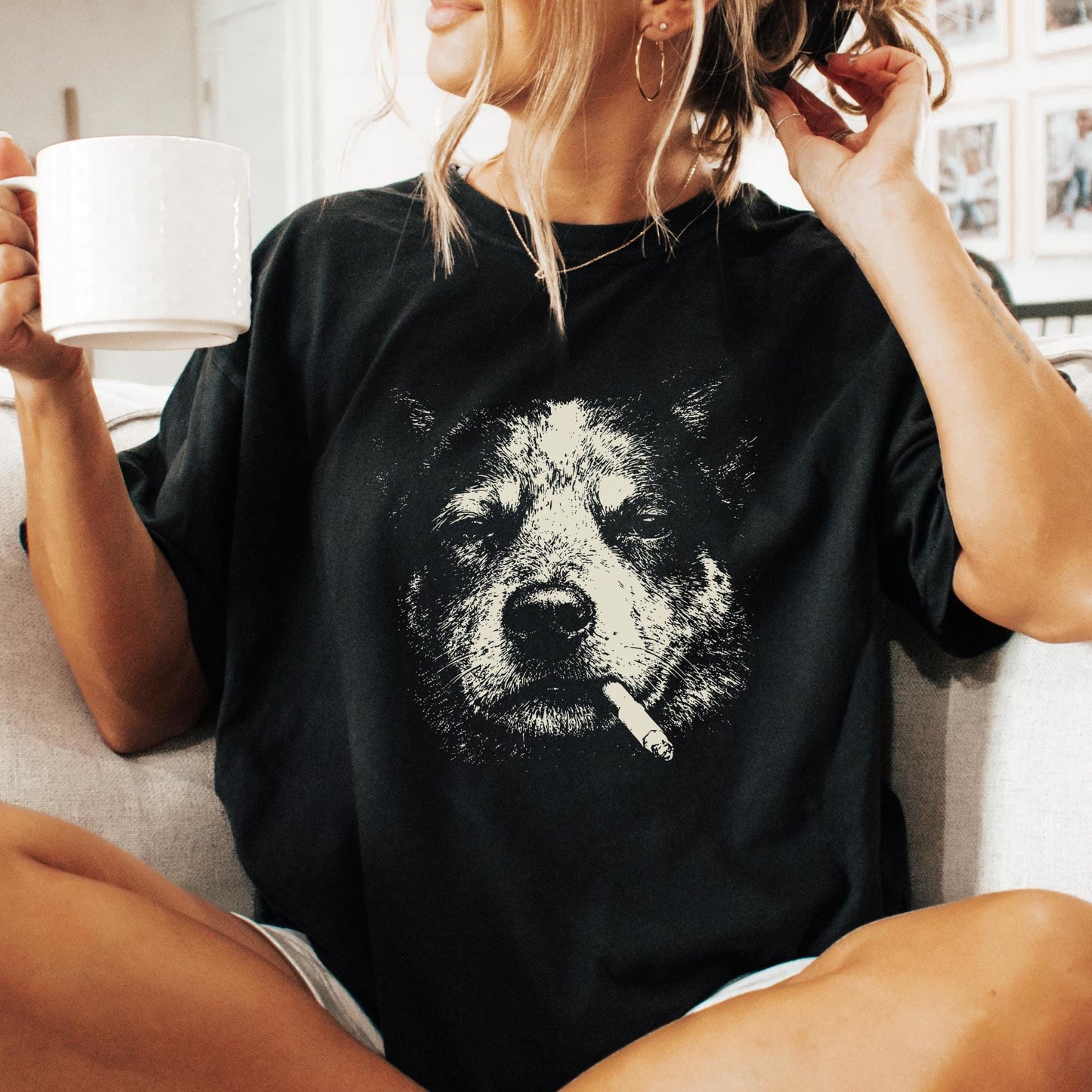 Smoking Blue Heeler T-Shirt